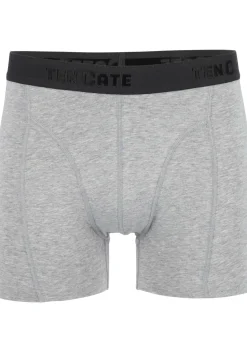 TEN CATE Basics men shorts (2-pack), heren boxers normale lengte, grijs melange