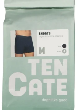 TEN CATE Basics men shorts (4-pack), heren boxers normale lengte, blauw