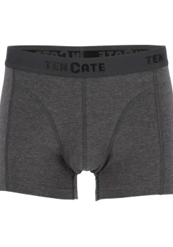 TEN CATE Basics men shorty (2-pack), heren boxers kort, antraciet grijs melange