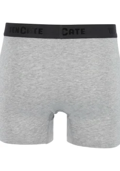 TEN CATE Basics men shorts (2-pack), heren boxers normale lengte, grijs melange