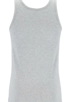TEN CATE Basics men singlet (2-pack), heren hemden O-hals, grijs melange