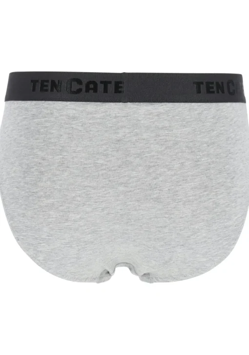 TEN CATE Basics men slip (2-pack), heren sportslips, grijs melange