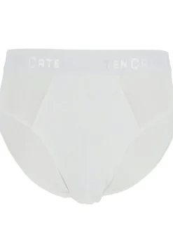 TEN CATE Basics men slip (2-pack), heren sportslips, wit