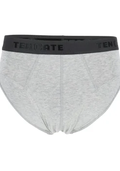 TEN CATE Basics men slip (2-pack), heren sportslips, grijs melange