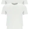 TEN CATE Basics men T-shirt (2-pack), heren T-shirts brede O-hals, wit