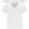 TEN CATE Basics men T-shirt (2-pack), heren T-shirts V-hals, wit