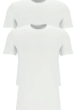 TEN CATE Basics men T-shirt (2-pack), heren T-shirts brede O-hals, wit