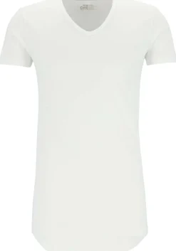 TEN CATE Basics men T-shirt (2-pack), heren T-shirts V-hals, wit