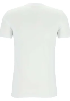 TEN CATE Basics men T-shirt (2-pack), heren T-shirts brede O-hals, wit