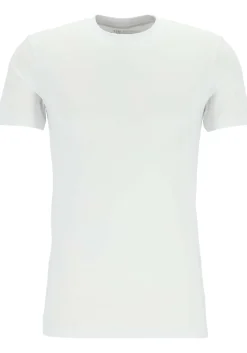 TEN CATE Basics men T-shirt (2-pack), heren T-shirts brede O-hals, wit