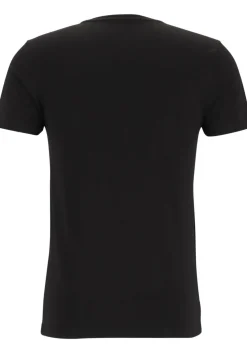 TEN CATE Basics men T-shirt (2-pack), heren T-shirts V-hals, zwart