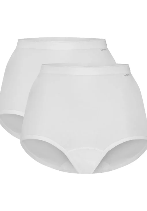 TEN CATE Basics women high waist (2-pack), dames High waist hoge taille, wit