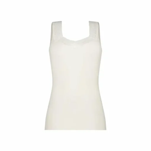 TEN CATE Secrets Lace women singlet met kant (1-pack), dames singlet, gebroken wit