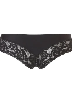 TEN CATE Secrets Lace women brazilian (1-pack), dames slip lage taille, zwart