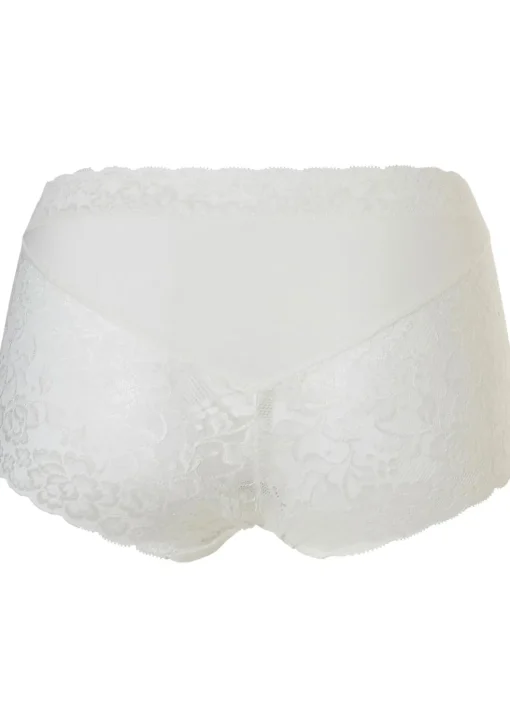 TEN CATE Secrets Lace women high waist brief (1-pack), dames slip hoge taille, off white