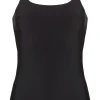 TEN CATE Secrets women spaghetti top (1-pack), dames hemd smalle bandjes, zwart