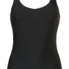 TEN CATE Secrets women top 2-way (1-pack), dames hemd O- en V-hals, zwart