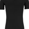TEN CATE Thermo men V-neck, heren thermo T-shirt V-hals, zwart