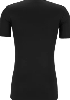 TEN CATE Thermo men V-neck, heren thermo T-shirt V-hals, zwart