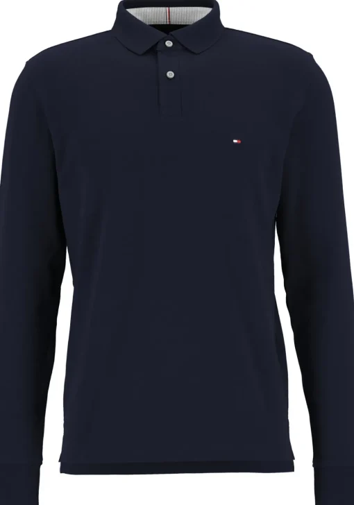 Tommy Hilfiger 1985 regular long sleeve polo, donkerblauw (Desert Sky)