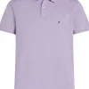 Tommy Hilfiger 1985 Regular Polo, heren poloshirt, lila melange