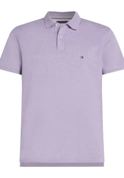 Tommy Hilfiger 1985 Regular Polo, heren poloshirt, lila melange