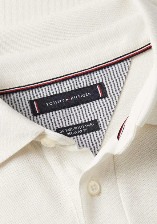 Tommy Hilfiger 1985 Regular Polo, heren poloshirt, offwhite