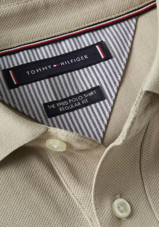 Tommy Hilfiger 1985 Regular Polo, heren poloshirt, beige