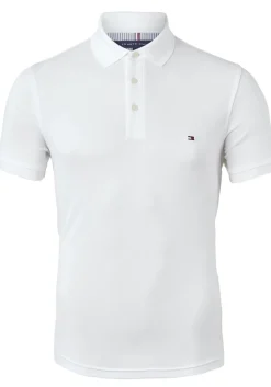 Tommy Hilfiger 1985 slim fit polo, wit
