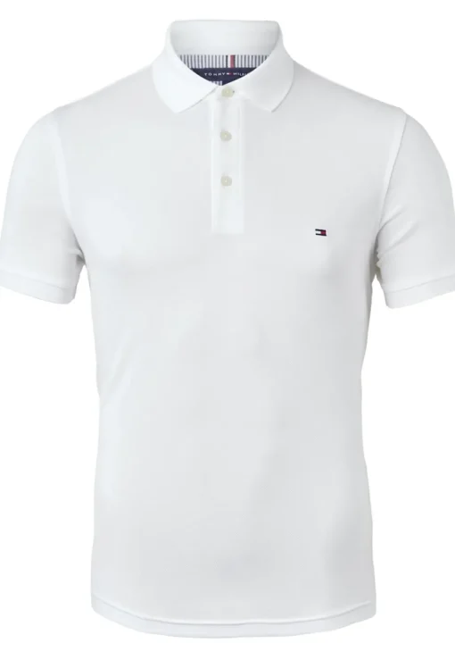 Tommy Hilfiger 1985 slim fit polo, wit