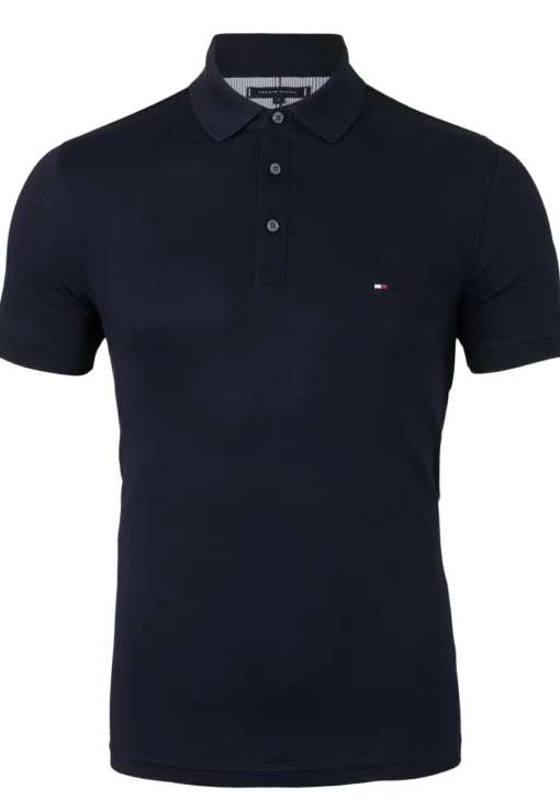 Tommy Hilfiger 1985 slim fit polo, donkerblauw, Desert Sky