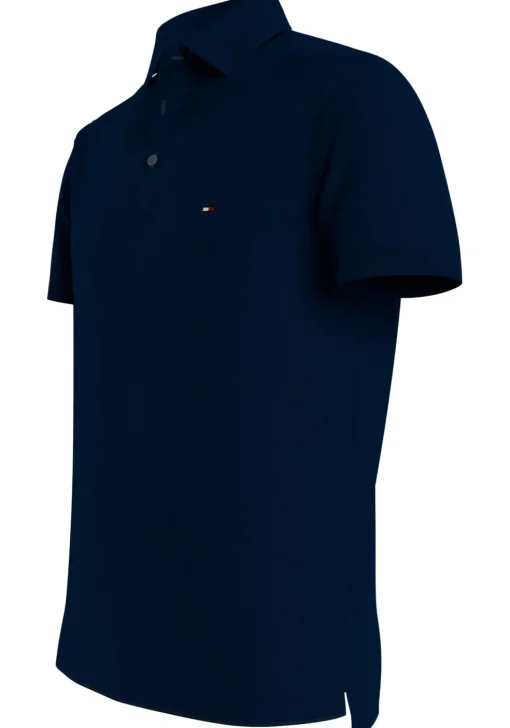 Tommy Hilfiger 1985 slim fit polo, donkerblauw, Desert Sky
