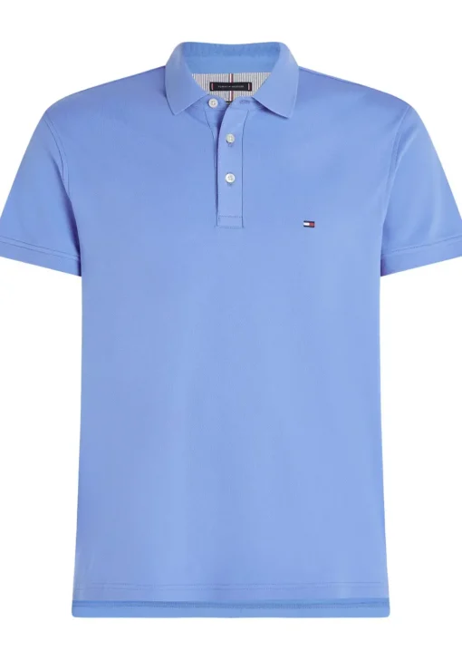 Tommy Hilfiger 1985 Slim Polo, heren poloshirt, middenblauw