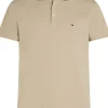 Tommy Hilfiger 1985 Slim Polo, heren poloshirt, beige