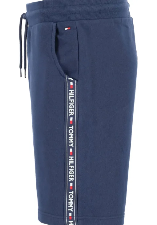 Tommy Hilfiger Authentic short, heren joggingbroek kort, normale dikte, donkerblauw