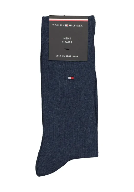 Tommy Hilfiger Classic Socks (2-pack), herensokken katoen, jeans blauw