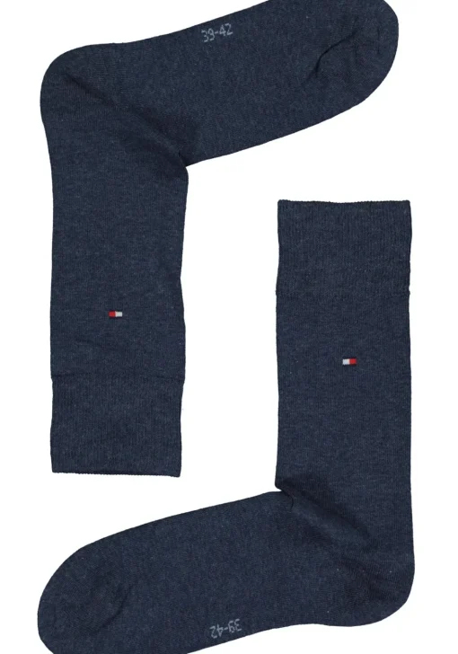 Tommy Hilfiger Classic Socks (2-pack), herensokken katoen, jeans blauw