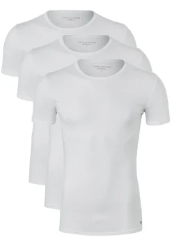 Tommy Hilfiger Cotton stretch T-shirts (3-pack), heren T-shirts O-hals, wit