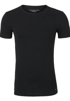 Tommy Hilfiger Cotton stretch T-shirts (3-pack), heren T-shirts O-hals, zwart