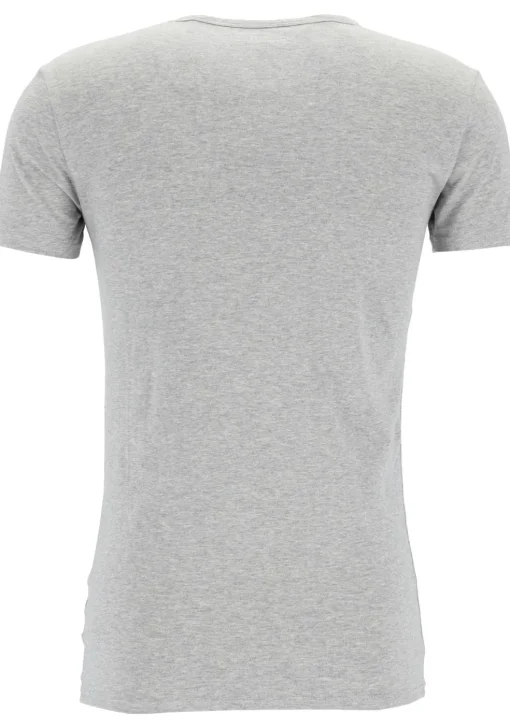 Tommy Hilfiger Cotton stretch T-shirts (3-pack), heren T-shirt V-hals, zwart, grijs en wit