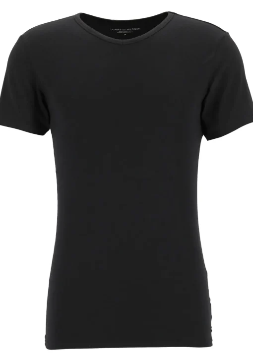 Tommy Hilfiger Cotton stretch T-shirts (3-pack), heren T-shirt V-hals, zwart, grijs en wit
