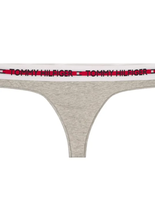 Tommy Hilfiger dames Nature Tech string (1-pack), grijs melange Mid Grey Heather
