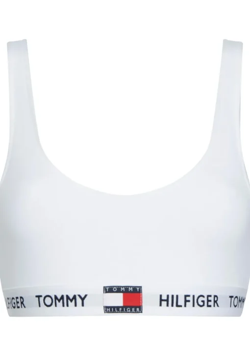 Tommy Hilfiger dames Tommy 85 bralette, katoen ongevoerd, wit