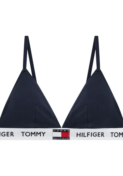 Tommy Hilfiger dames Tommy 85 triangel BH, katoen gevoerd, donkerblauw