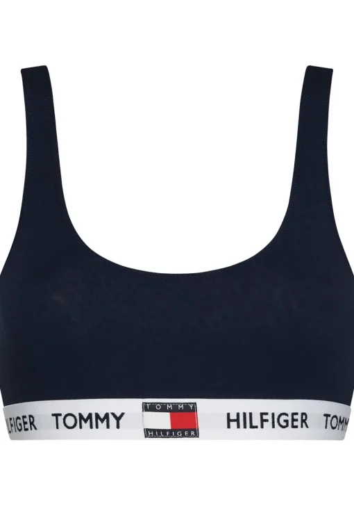 Tommy Hilfiger dames Tommy 85 bralette, katoen ongevoerd, donkerblauw