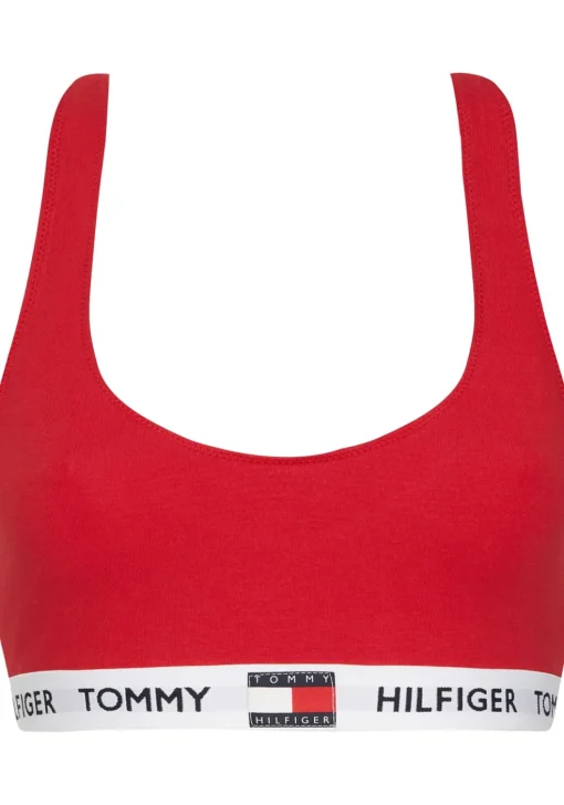 Tommy Hilfiger dames Tommy 85 bralette, katoen ongevoerd, rood