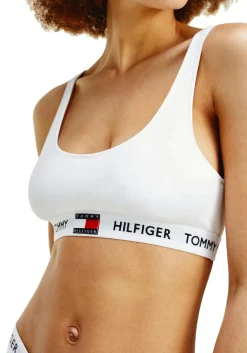 Tommy Hilfiger dames Tommy 85 bralette, katoen ongevoerd, wit