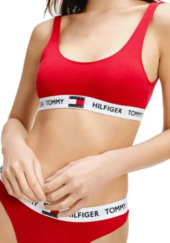 Tommy Hilfiger dames Tommy 85 bralette, katoen ongevoerd, rood