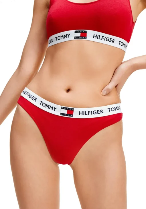 Tommy Hilfiger dames Tommy 85 string (1-pack), rood