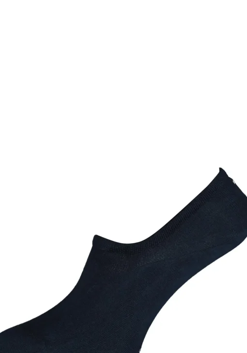Tommy Hilfiger damessokken Footie (2-pack), onzichtbare sneakersokken katoen, donkerblauw